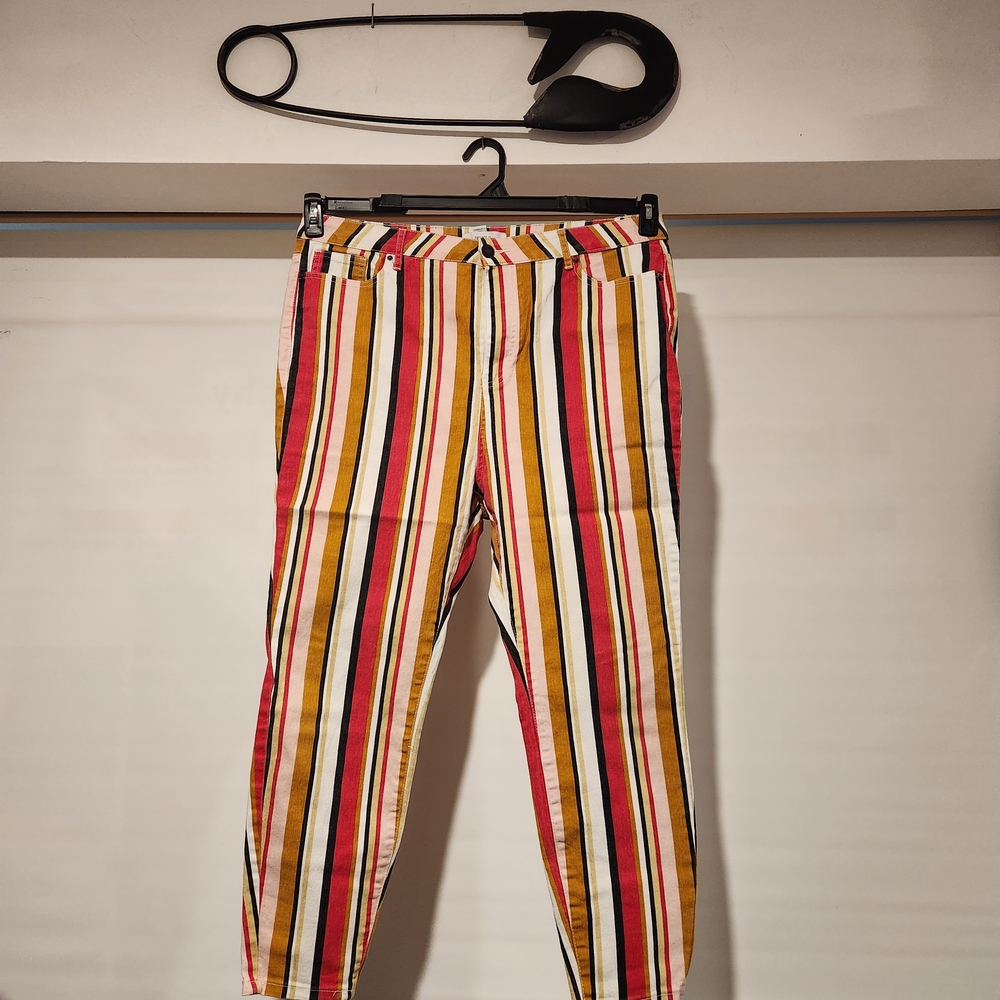 Forever 21 Multicolor Striped Men's Chinos